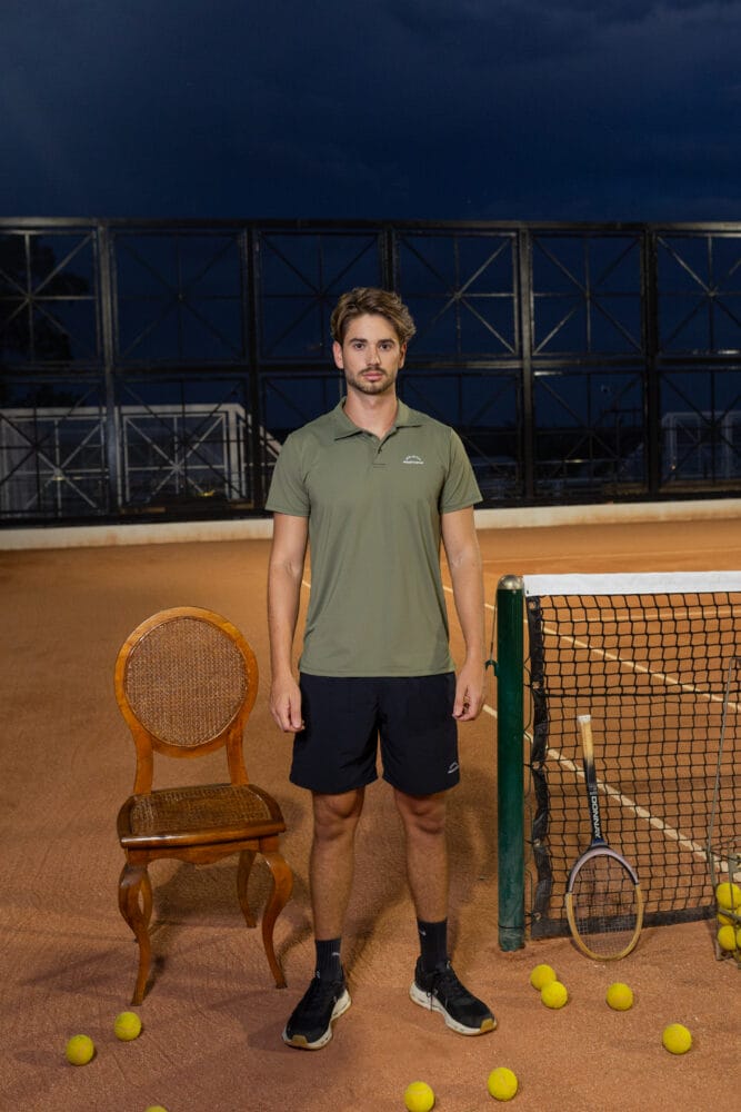 Camiseta polo masculina verde