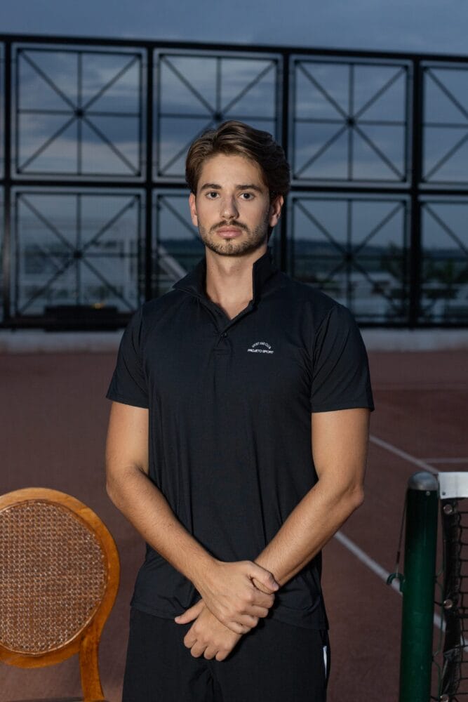 Camiseta polo masculina preta