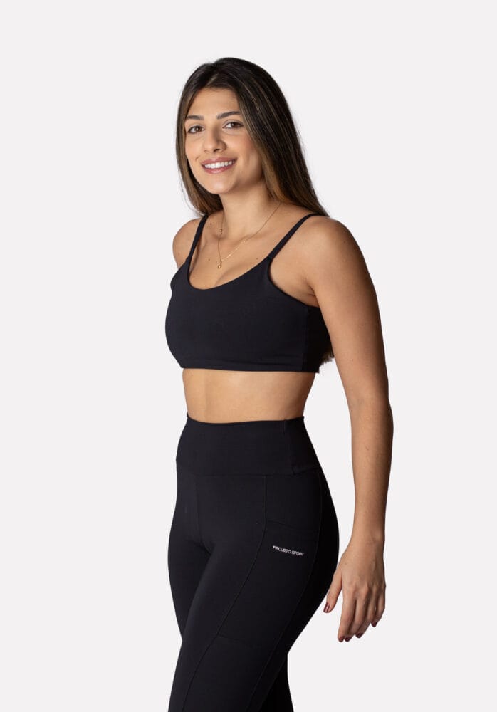 Legging preto com bolso lateral