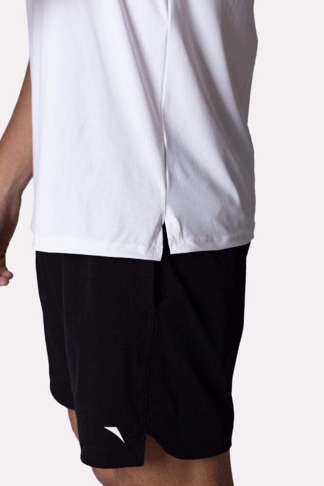 Camiseta masculina branca tech modal
