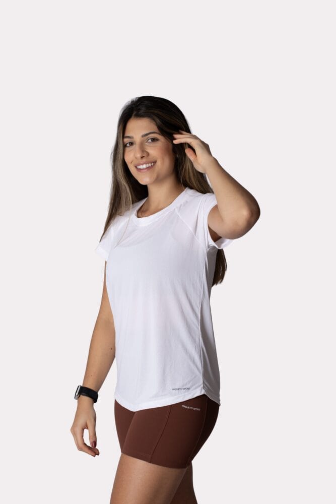 Babylook raglan branco básica