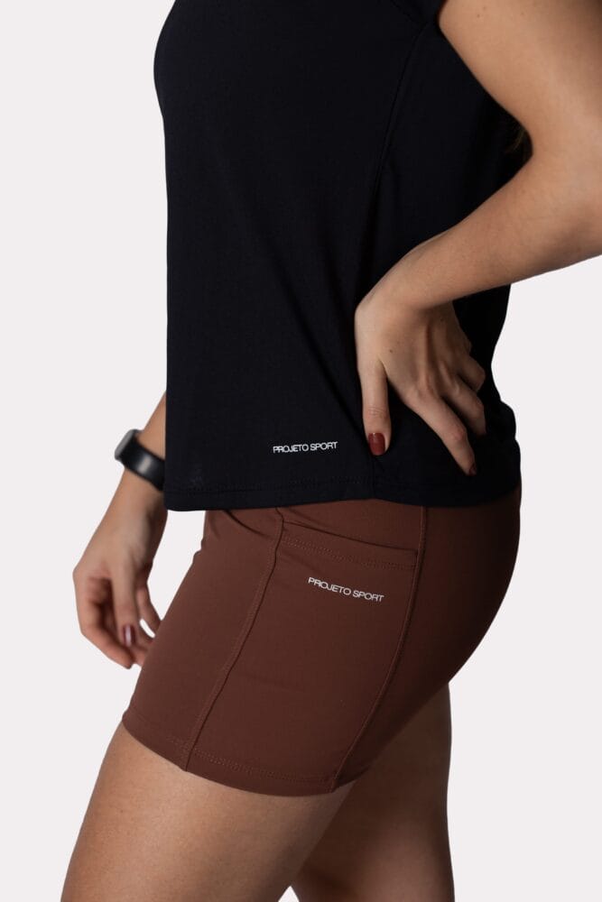 Babylook raglan preto básica